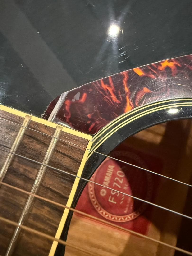 YAMAHA FS720S アコースティックギター ブラック ショルダーケース付