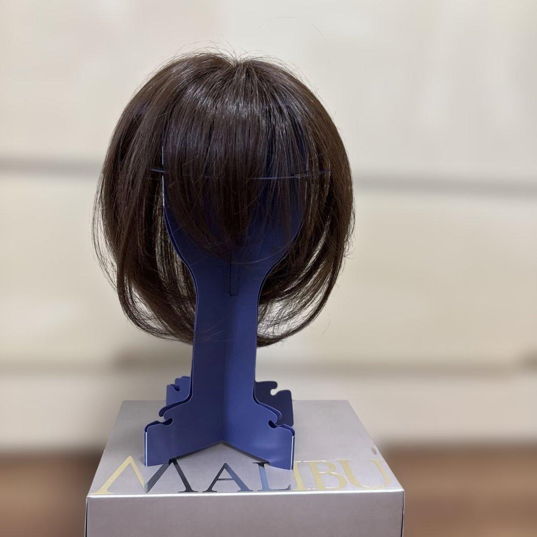 ブラウン ショートボブウィッグ 合成繊維