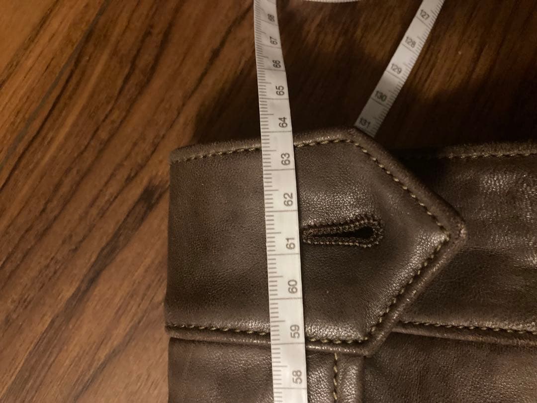 ぱ*ち様 名作 ラルフローレン レザージャケット ブラウン ラムレザー L