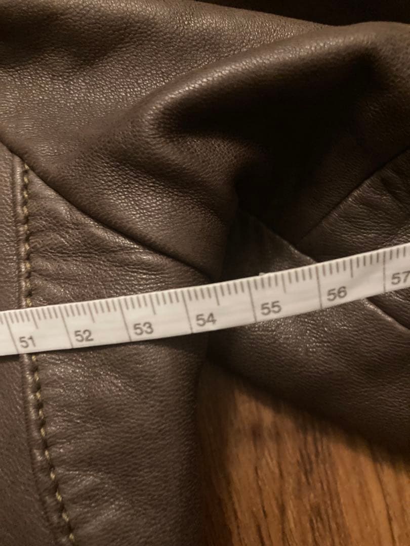 ぱ*ち様 名作 ラルフローレン レザージャケット ブラウン ラムレザー L