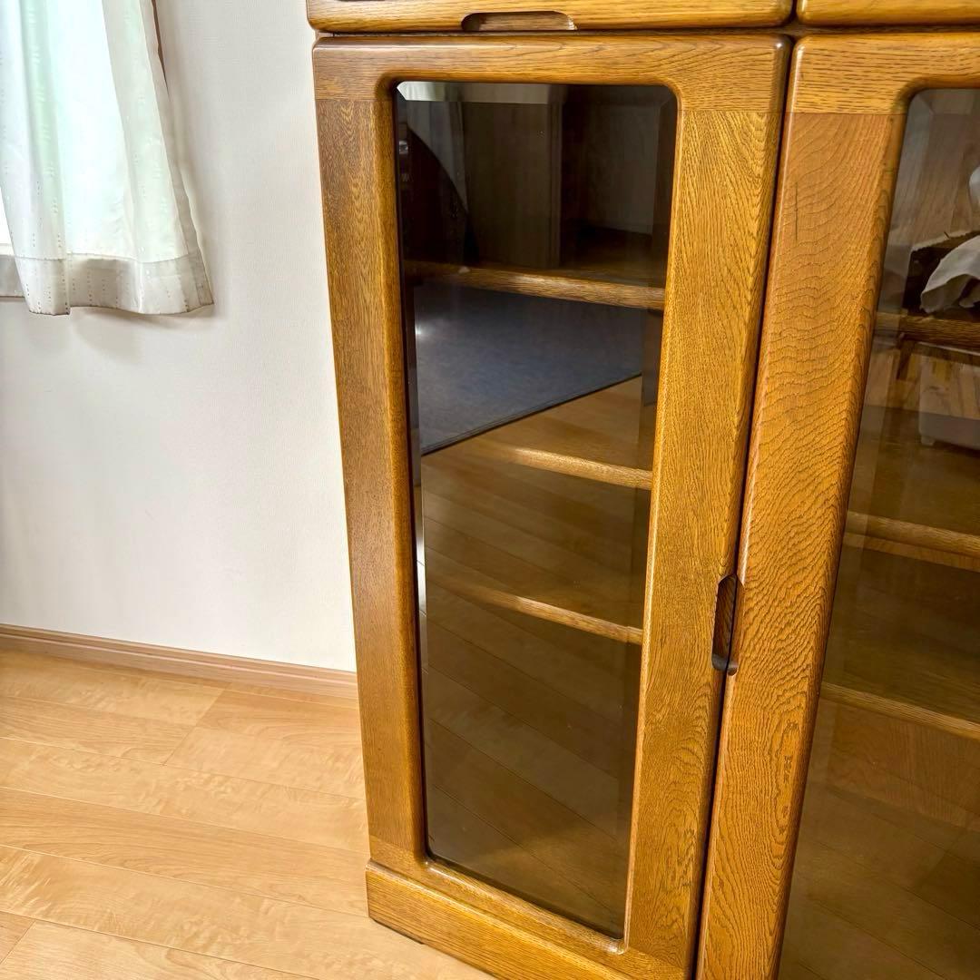 コスガ KOSUGA ガラスキャビネット 本棚 書棚 リビングボード