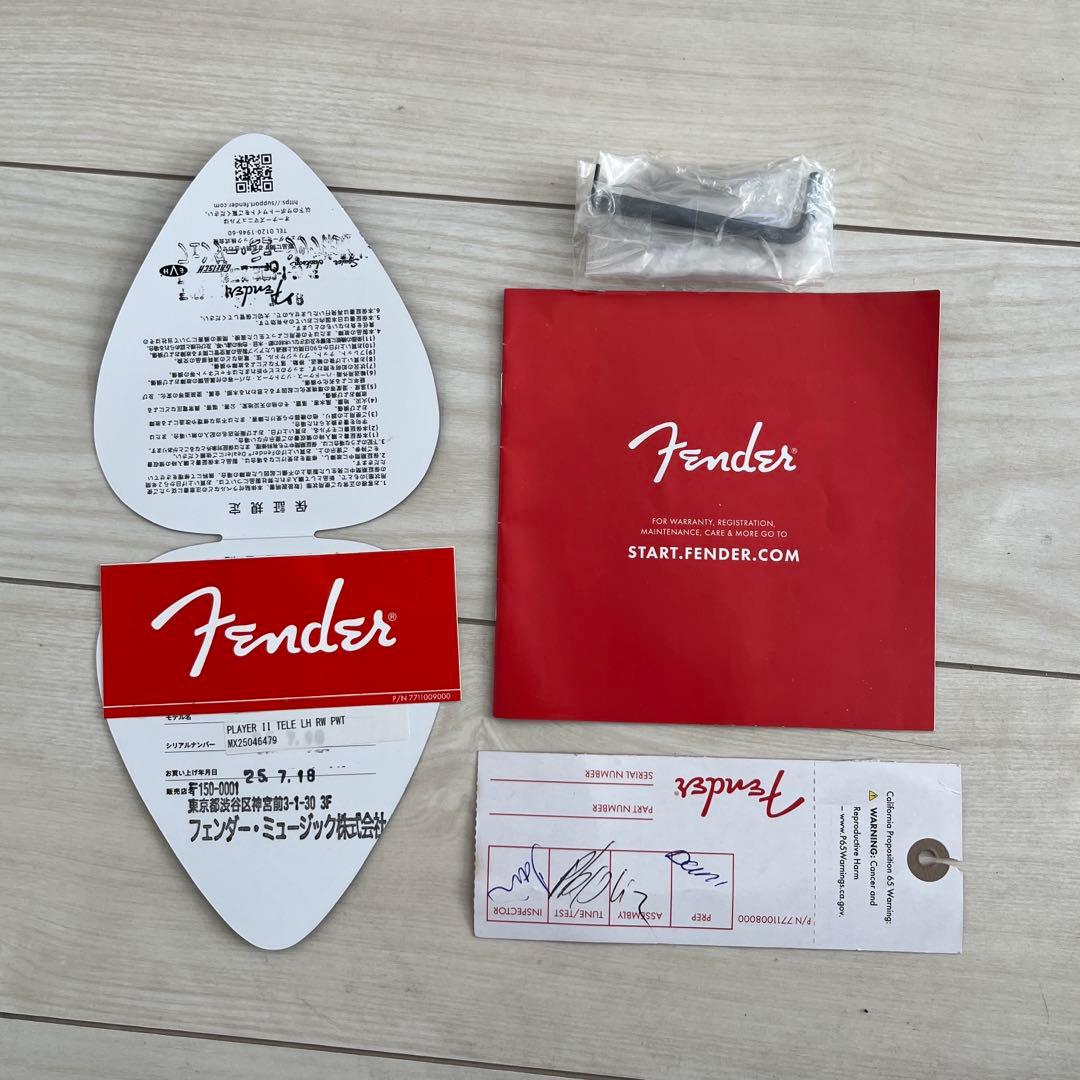 フェンダープレイヤー2テレキャスターPolar WhiteLeft-Handed