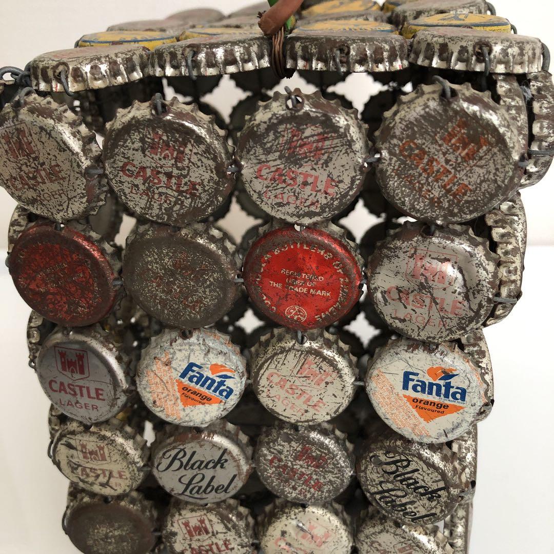 王冠のビンテージ　bag  レトロ　ボトルキャップ