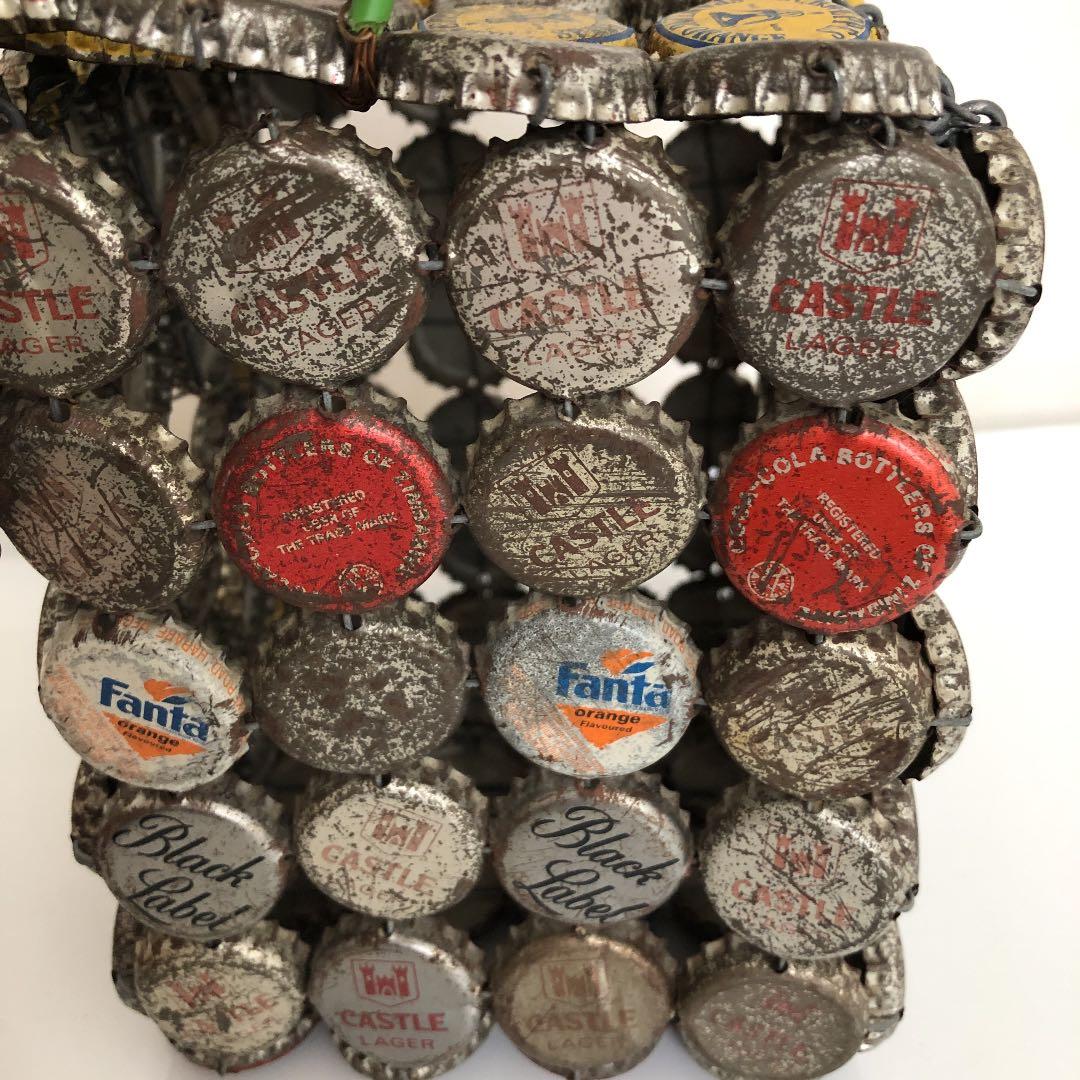 王冠のビンテージ　bag  レトロ　ボトルキャップ