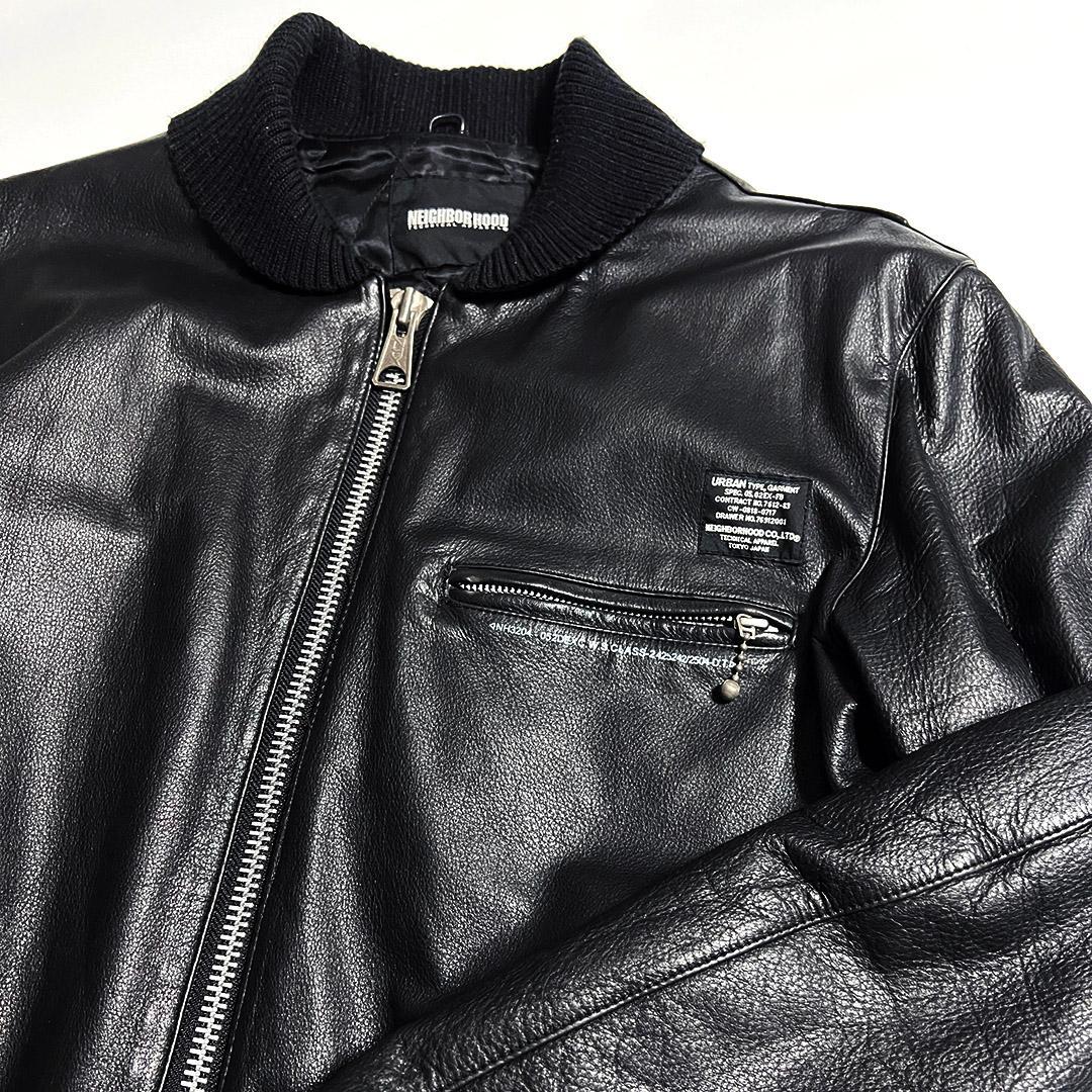 NEIGHBORHOOD filthy レザージャケット 黒M ブラック