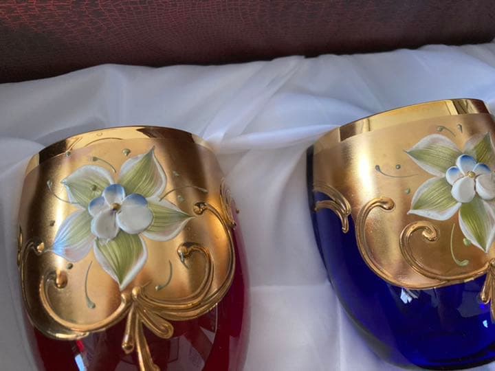 ヴェネチアングラス　ペア　ベネチアングラス　ペアグラス　箱説明書付き