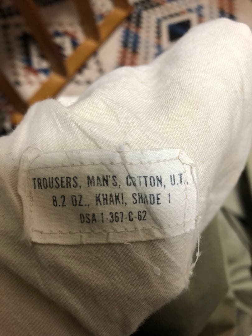 60's USARMY チノトラウザーズ ジッパータイプ
