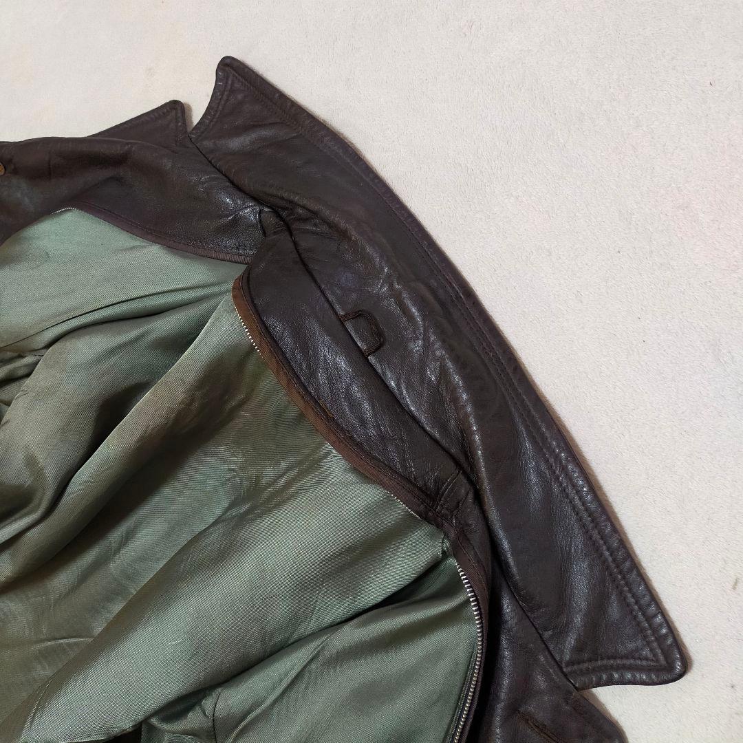 70S　USA製　Cooper　ライナー　ミドル丈レザーコート　レザージャケット