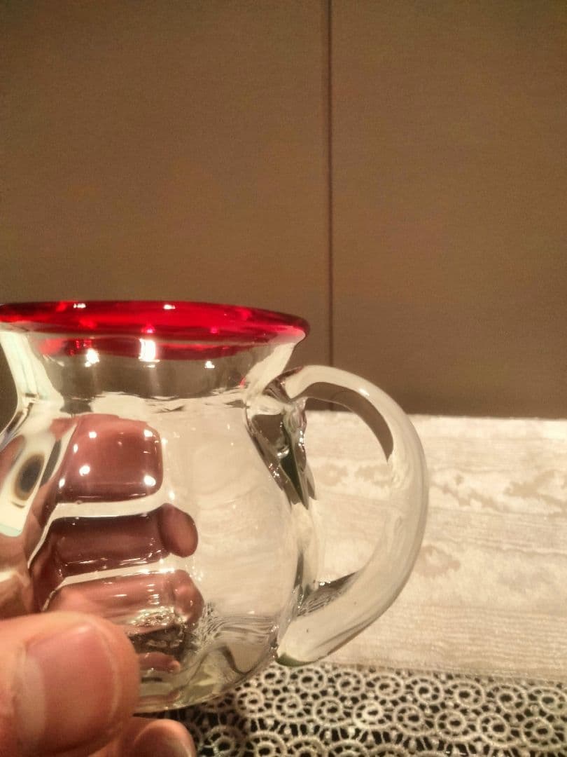 倉敷ガラス　名工　小谷眞三 超希少　ミルクグラス