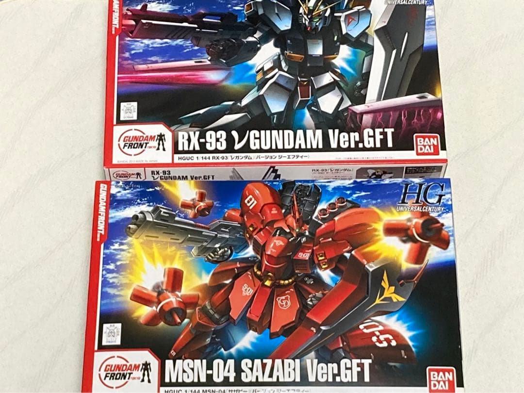 【ガンダムフロント東京】νガンダム サザビーHGUC 1/144 Ver.GFT