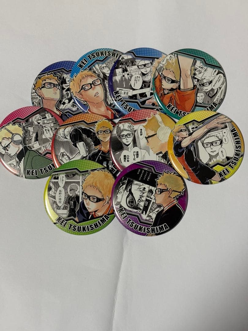 月島蛍缶バッジHEROES コンプリートセット