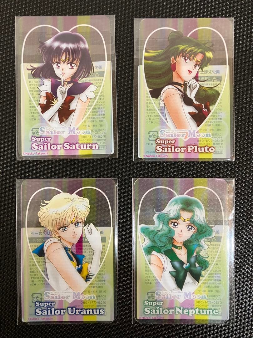 セーラームーン　明治　クリアカード　コンプ　全10種　きのこ　缶ミラー　ファミマ