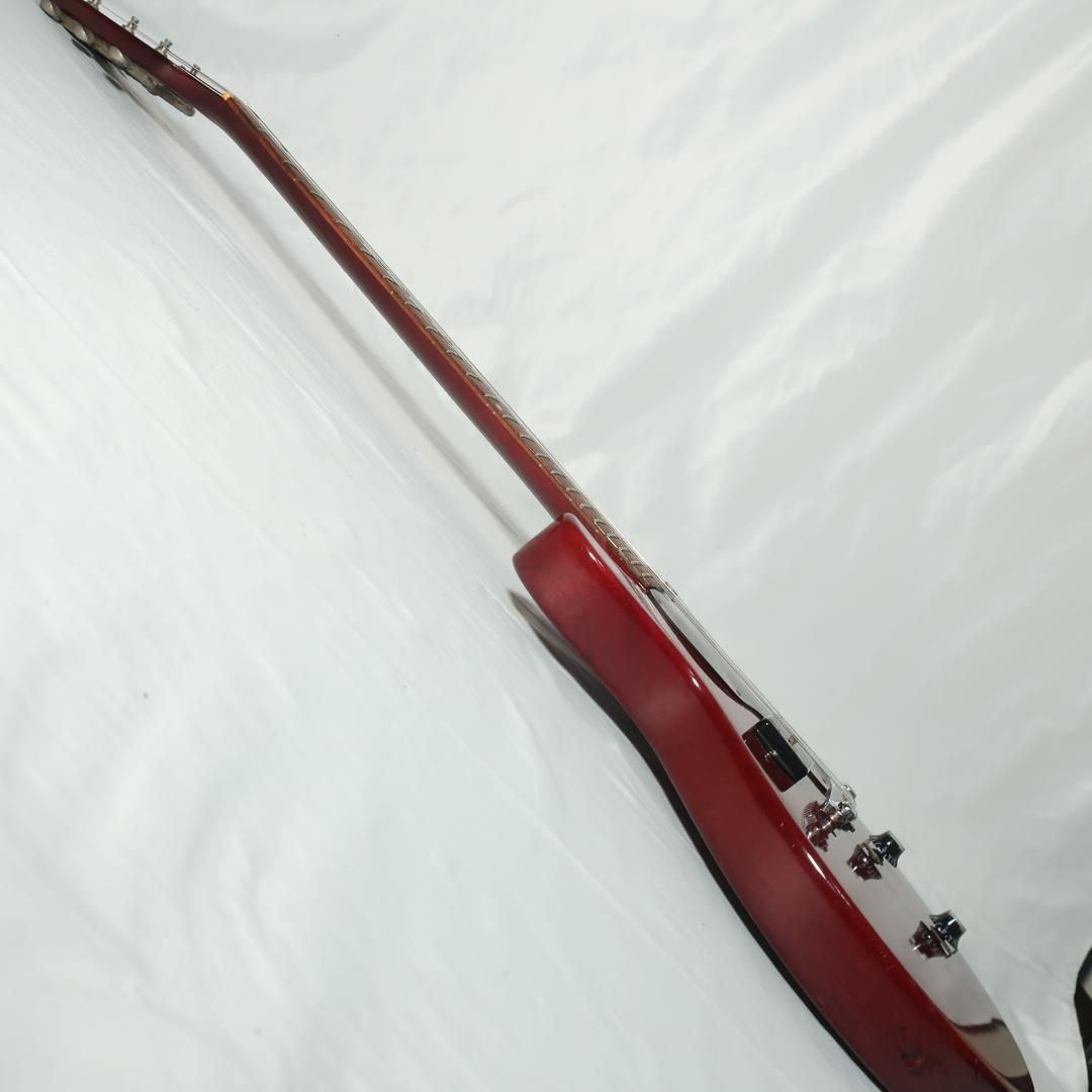 Burny レスポール ジュニアタイプ エレキギター ケース付 弦交換済