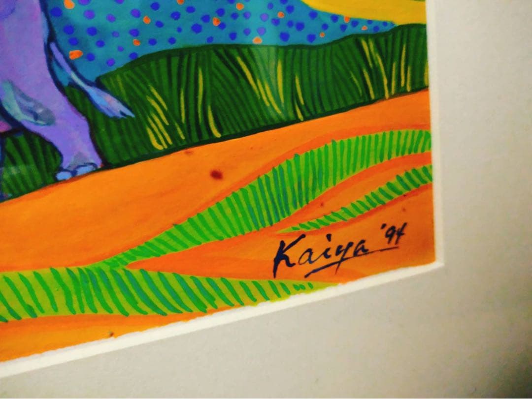 絵画　象の沐浴