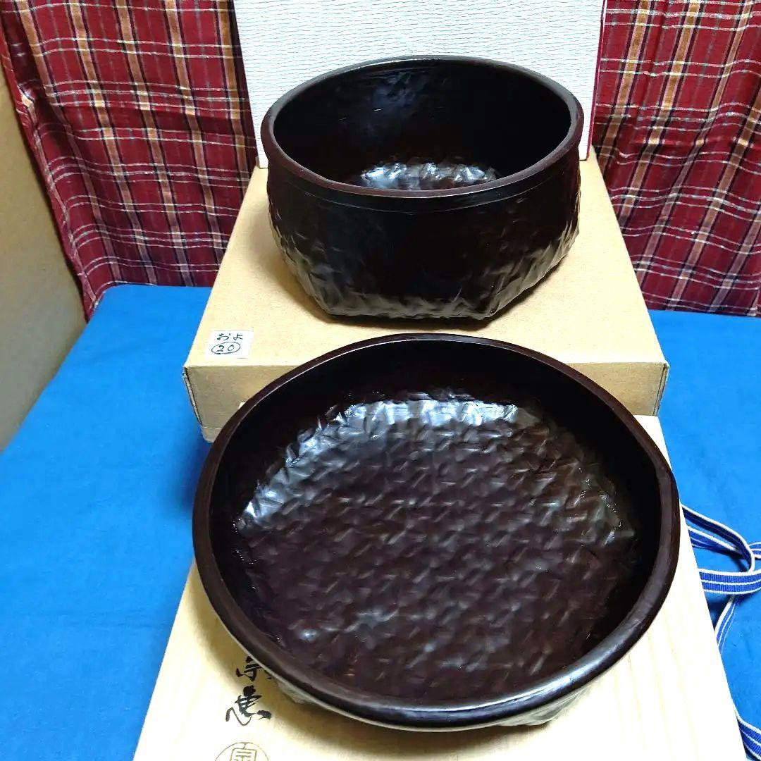 茶道具、食籠、溜一閑籠、宗恵作、およ20番