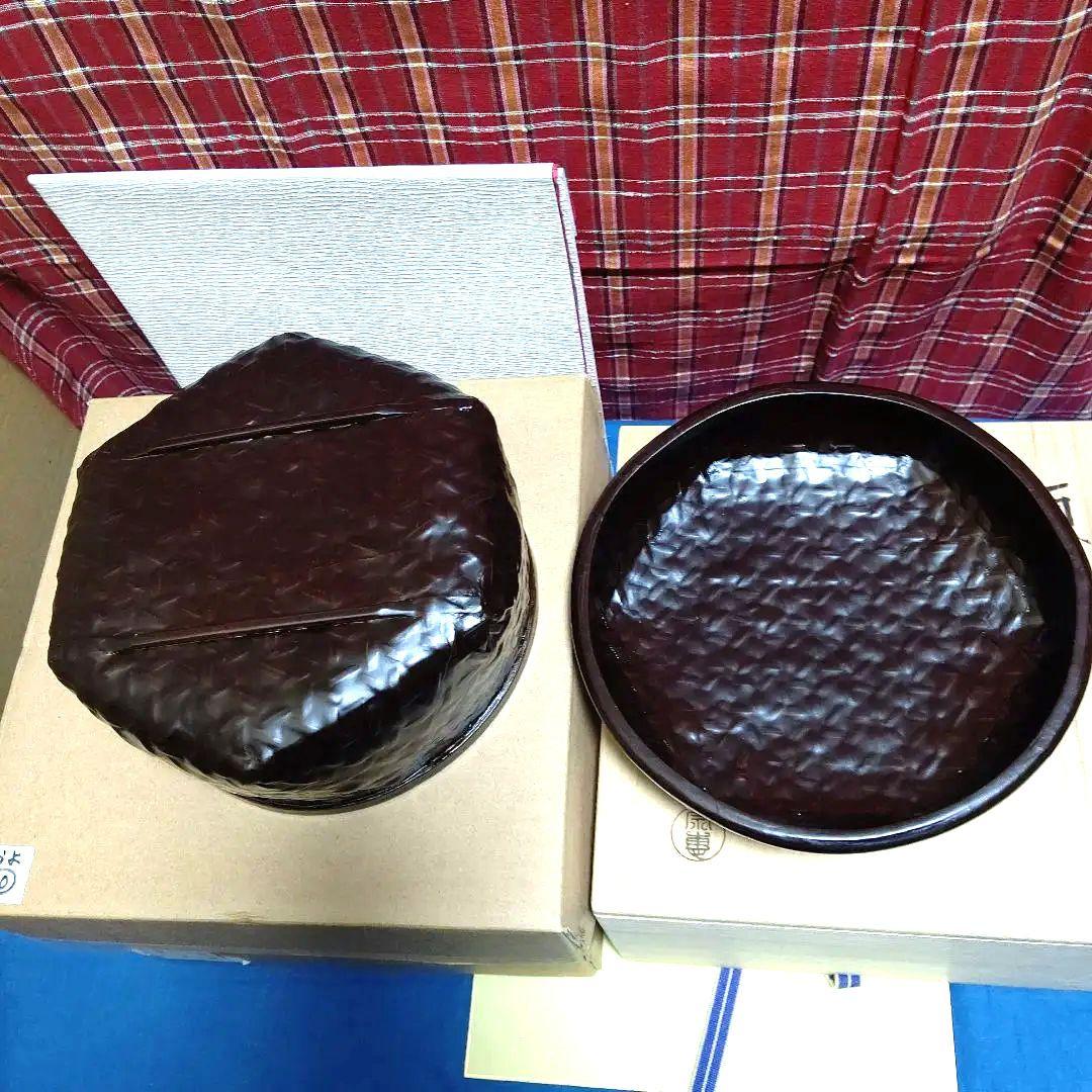 茶道具、食籠、溜一閑籠、宗恵作、およ20番