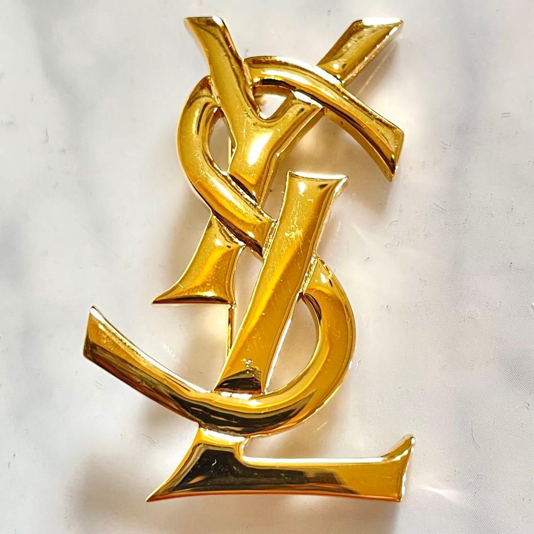 ✨美品✨ イヴサンローラン カサンドラ ブローチ ゴールドYSL