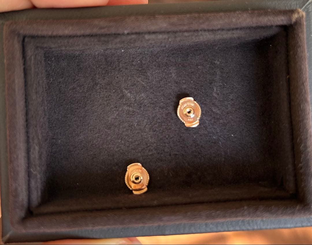 エルメス　ピアス　エクスリブリTPM ピンクゴールド美品