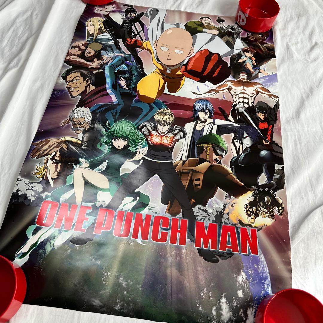 希少　廃盤　大判　ディスプレイ　ワンパンマン　ポスター ヒーロー集結