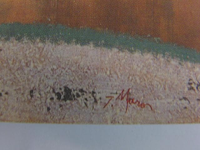 室越健美、『異郷の花』、希少な画集より、新品高級額・額装付