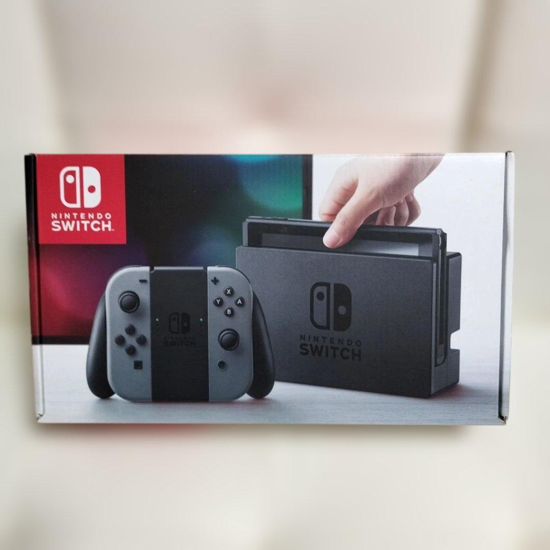 美品Nintendo Switch 本体 グレー 動作確認済 付属品付 初期化済