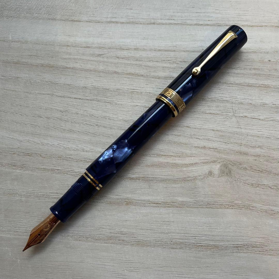 アルマンド・シモーニ・クラブ ボローニャ メディオ ブルー・ラ・ロイヤル 万年筆