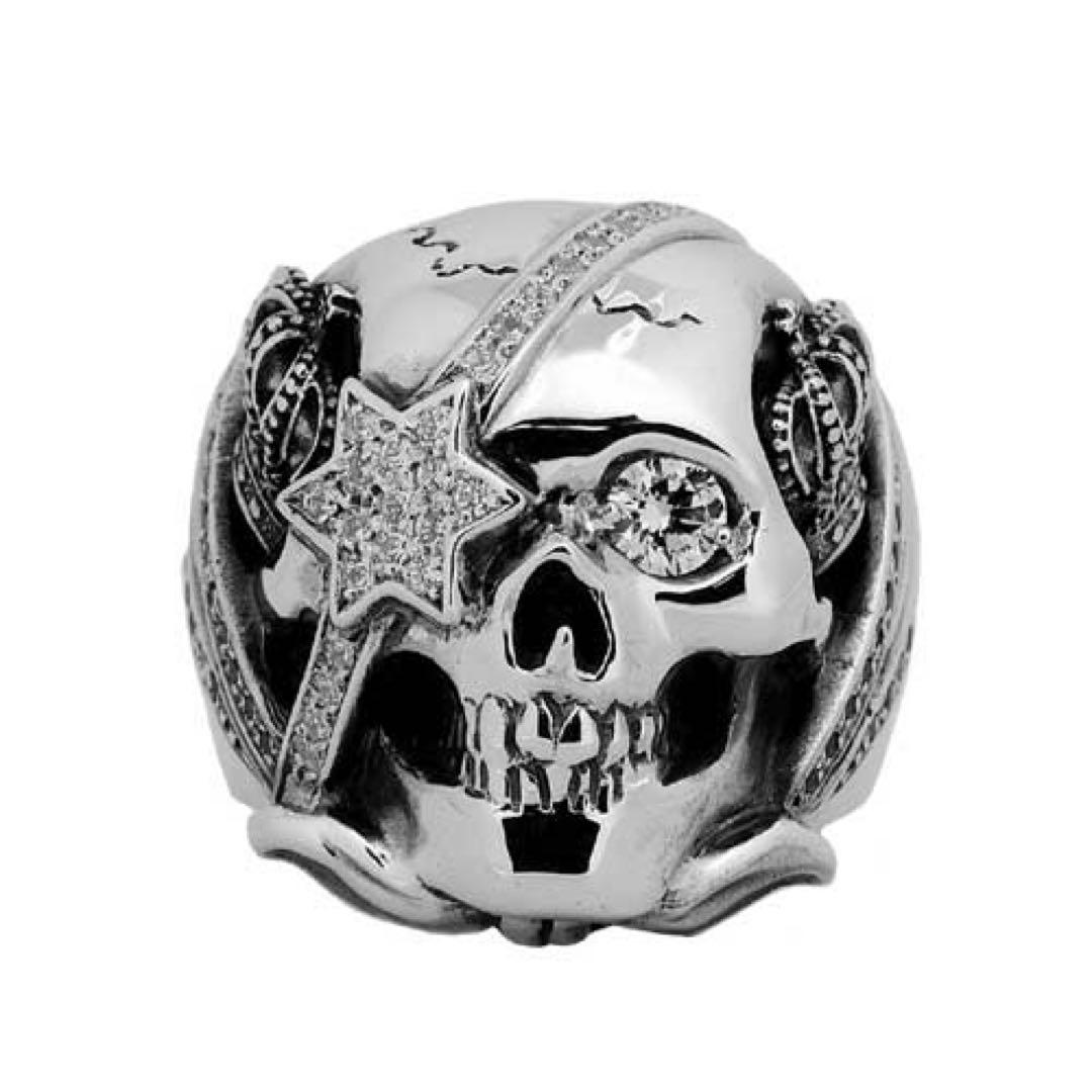 山下智久着用◆JUSTIN DAVIS◆スカルリング◆15号◆137,500円◆