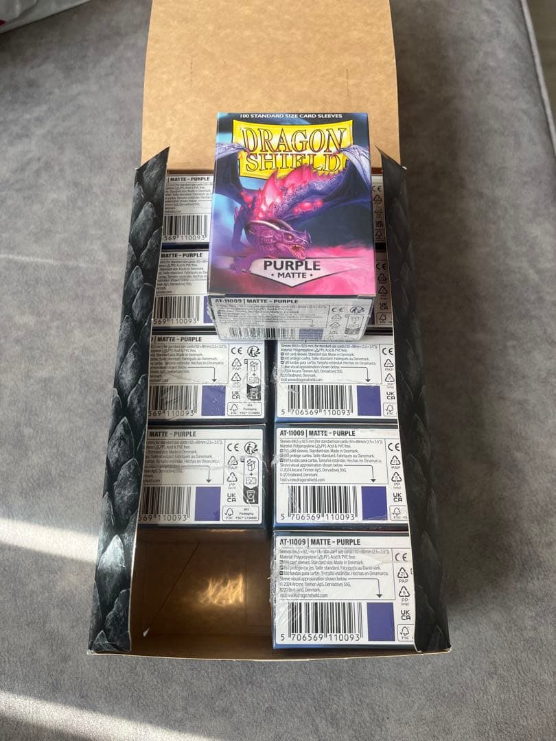 シュリンク付き　Dragon Shield マット・パープル 10個