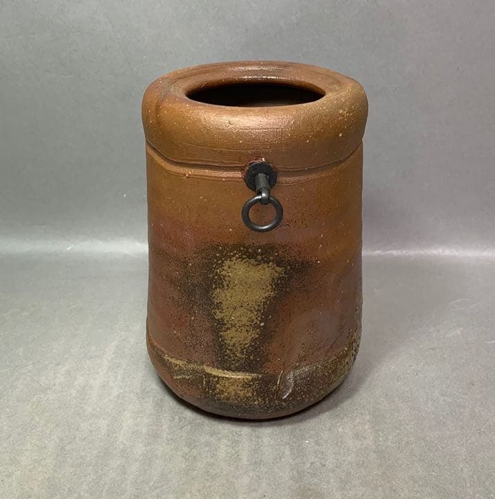 茶道具　印部　旅枕掛花入　伊勢崎満