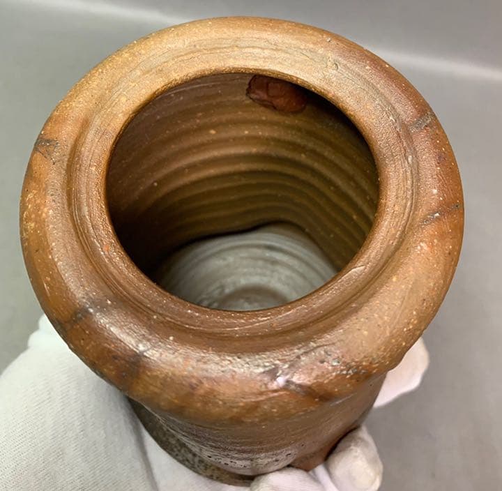 茶道具　印部　旅枕掛花入　伊勢崎満