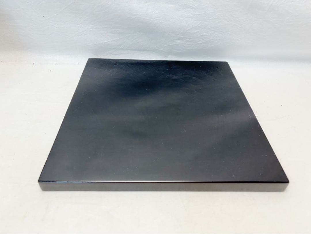 美品 茶道具 山本崇雲造 黒真塗 眉風炉 陶印 底瓦 前瓦 灰付 敷板 5点共箱