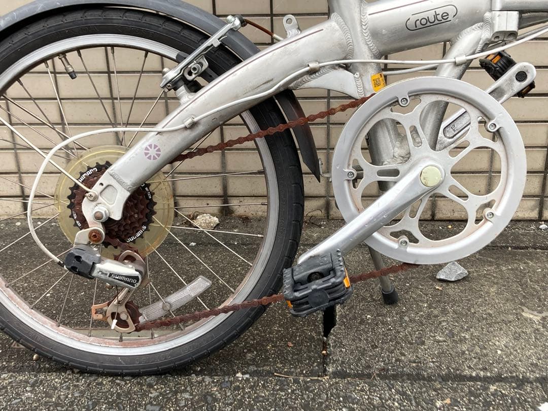 DAHON route ダホン ルート 外装6段 アルミフレーム 前後ドロヨケ付