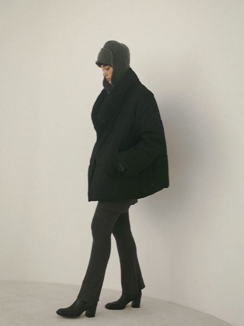 最終値下げ　etre tokyo ヘザートーンフライトニットキャップ