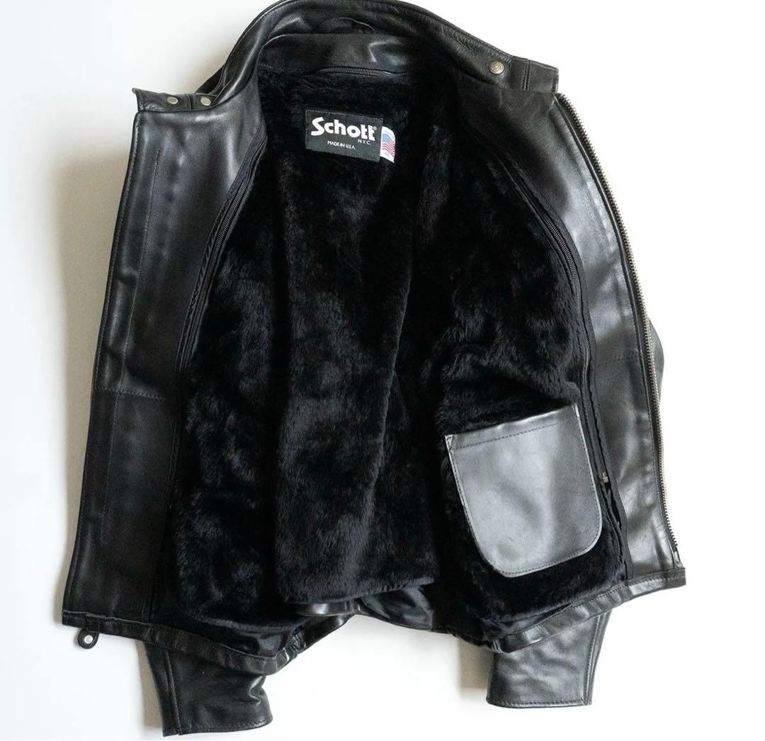 【状態◎】Schott 641 サイズ46 シングルライダース