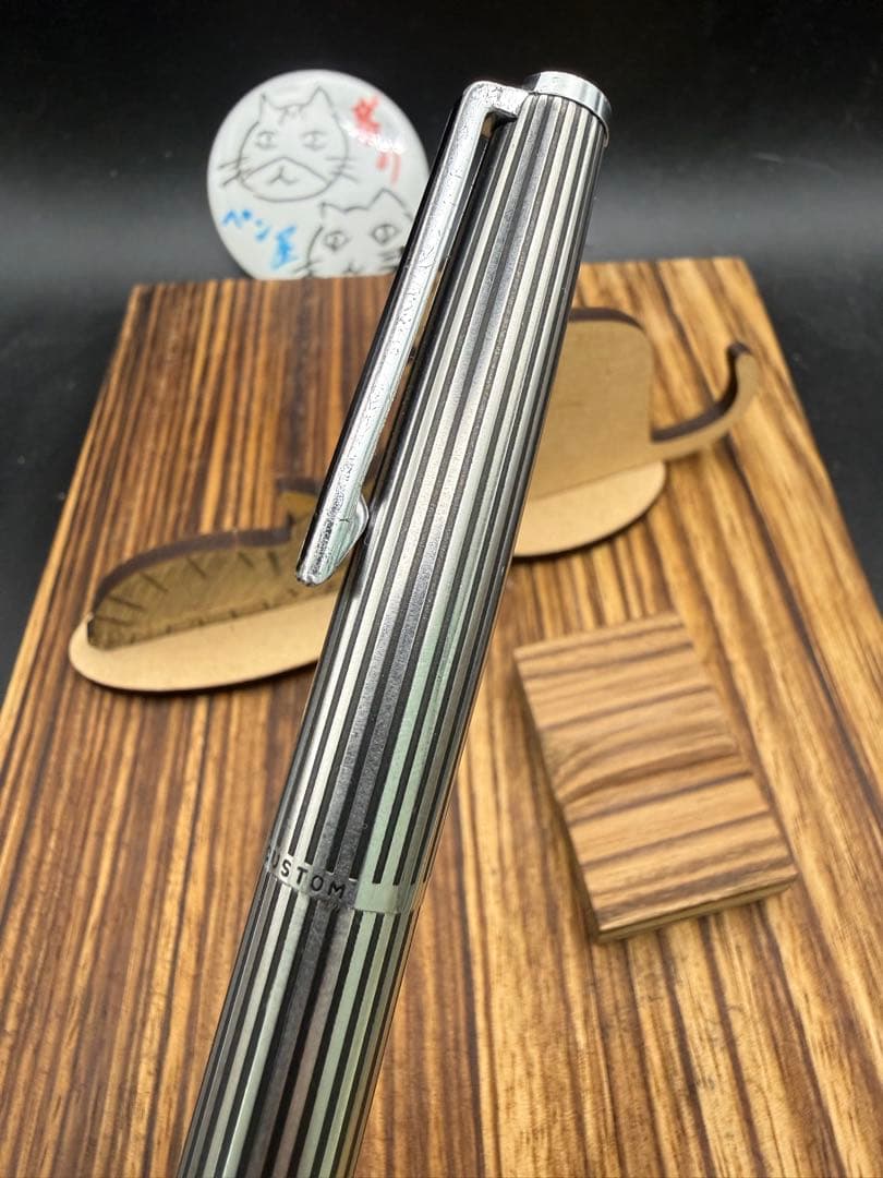 Pilot 万年筆 CUSTOM K-500SS 蝕刻ストライプ 18KWG F