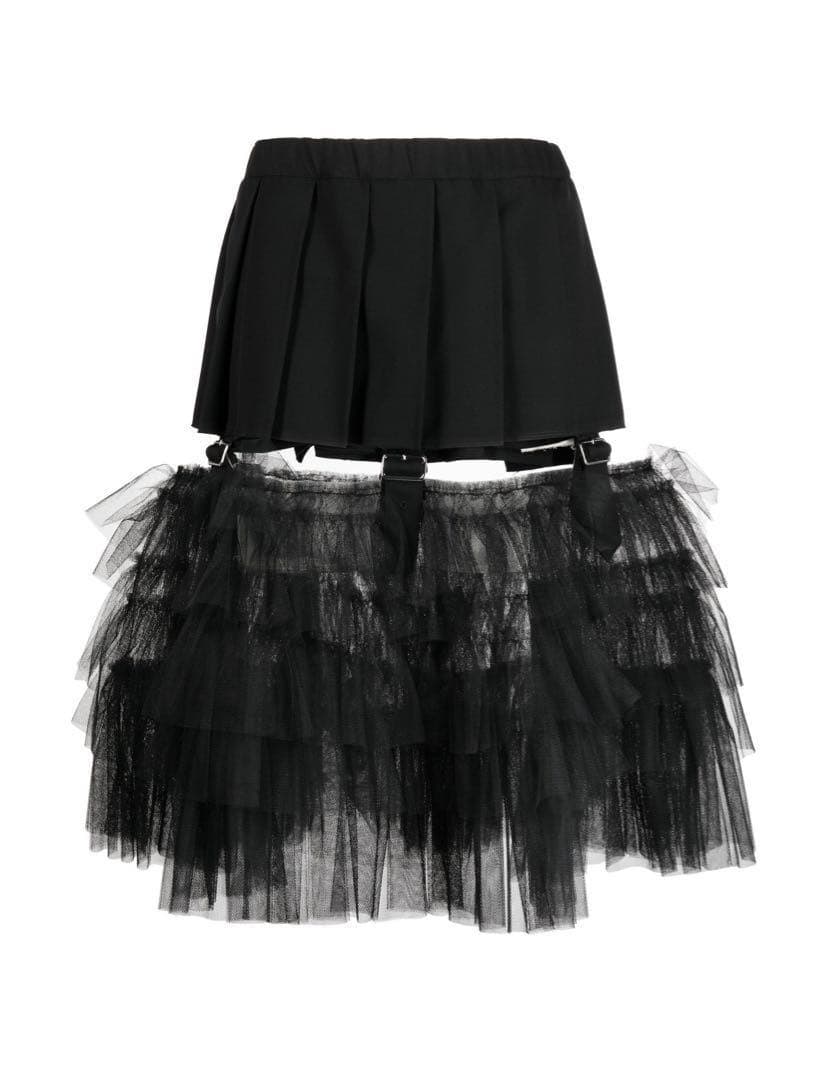【BLACK COMME des GARCONS】チュール ドッキング スカート