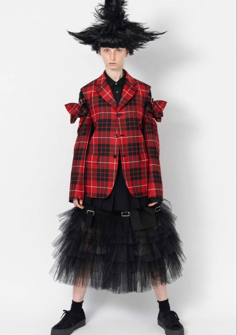 【BLACK COMME des GARCONS】チュール ドッキング スカート