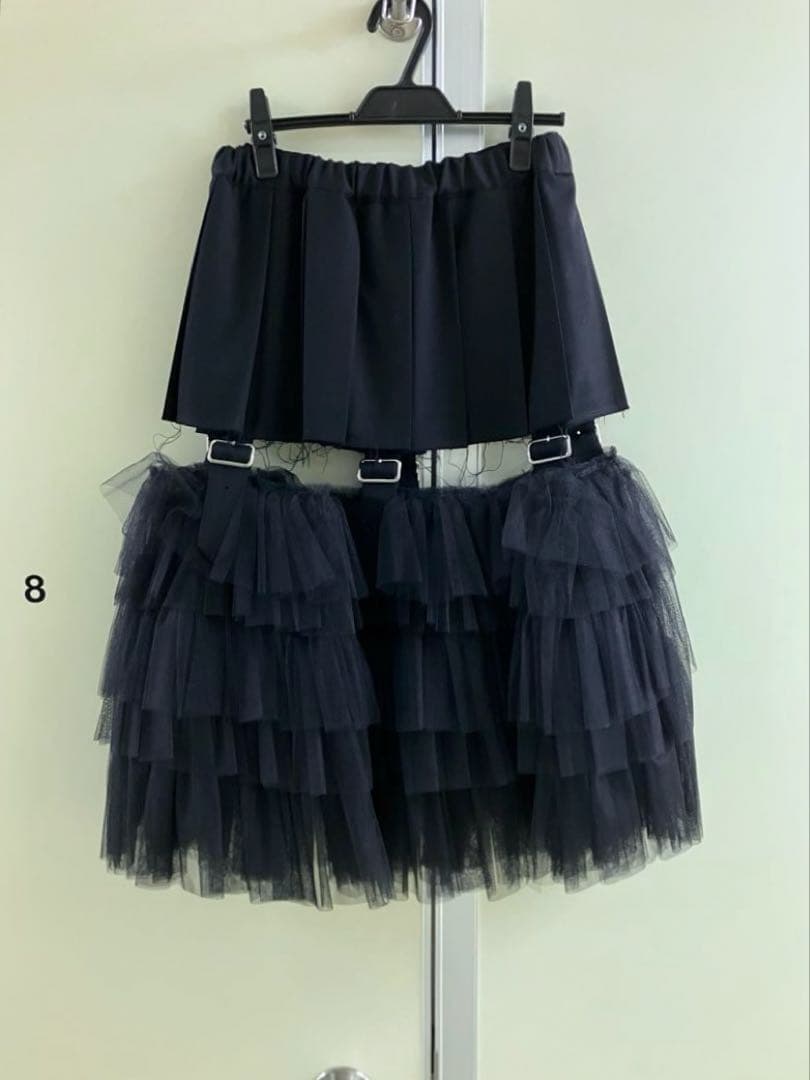 【BLACK COMME des GARCONS】チュール ドッキング スカート