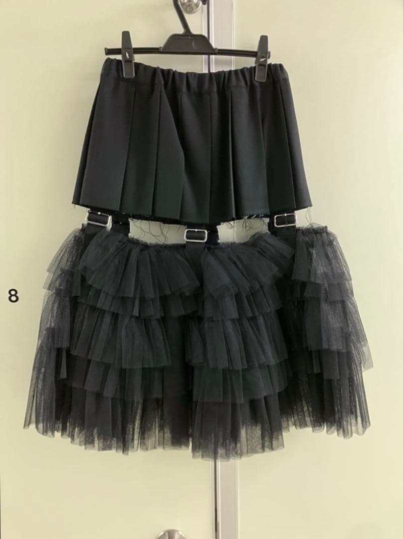 【BLACK COMME des GARCONS】チュール ドッキング スカート