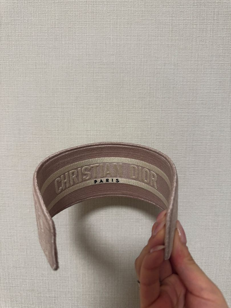 CHRISTIAN DIOR ヘアバンド ピンク