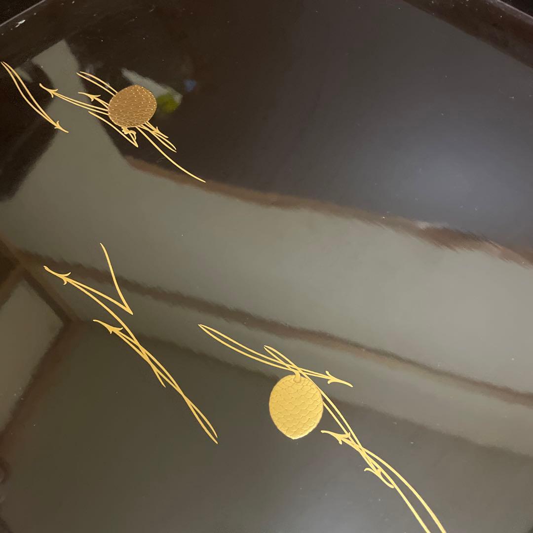 時代物　輪島塗り　蒔絵お盆　お膳　5個　汁椀4個サービス