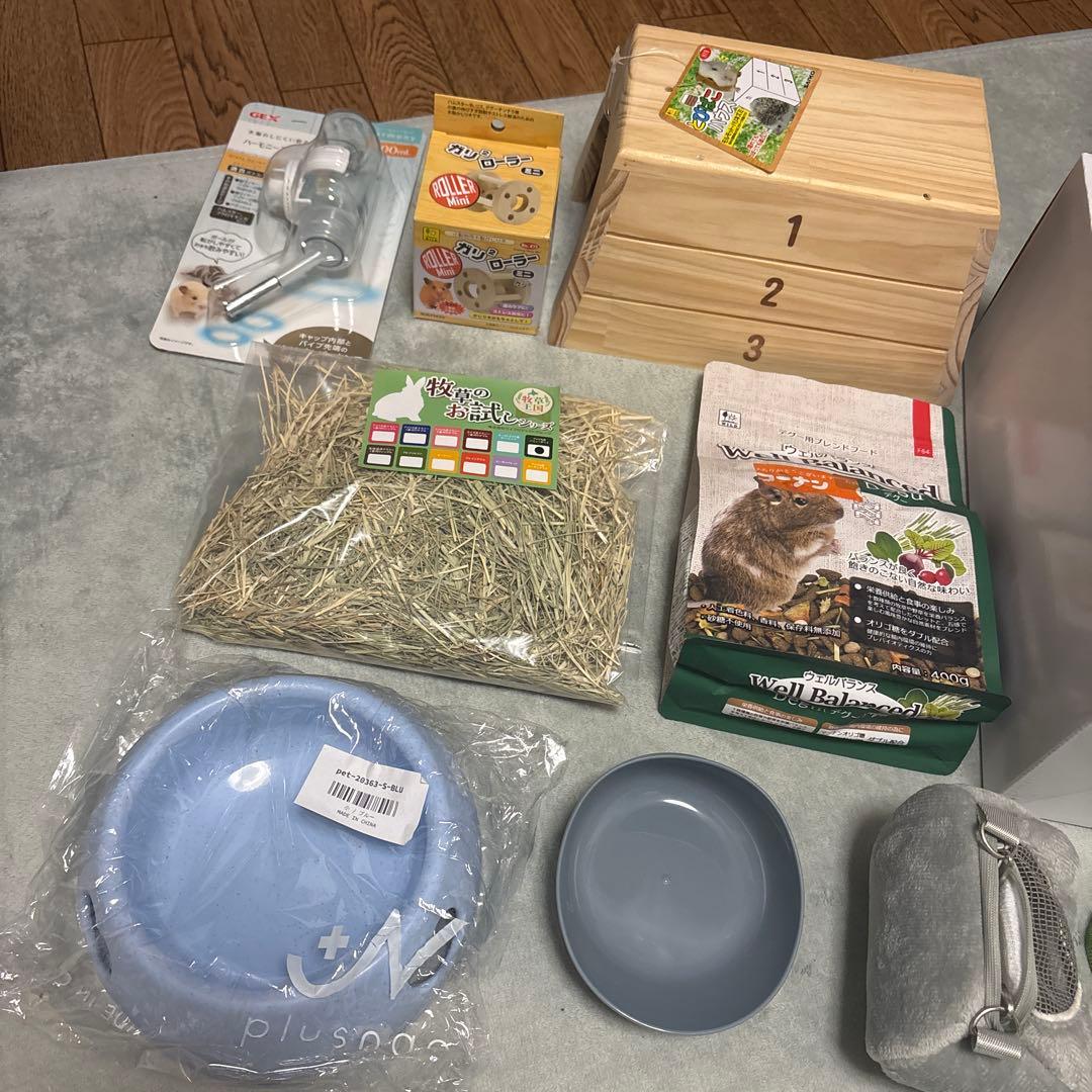 うさぎ　チンチラ　モルモット　ペット　飼育セット お出迎え