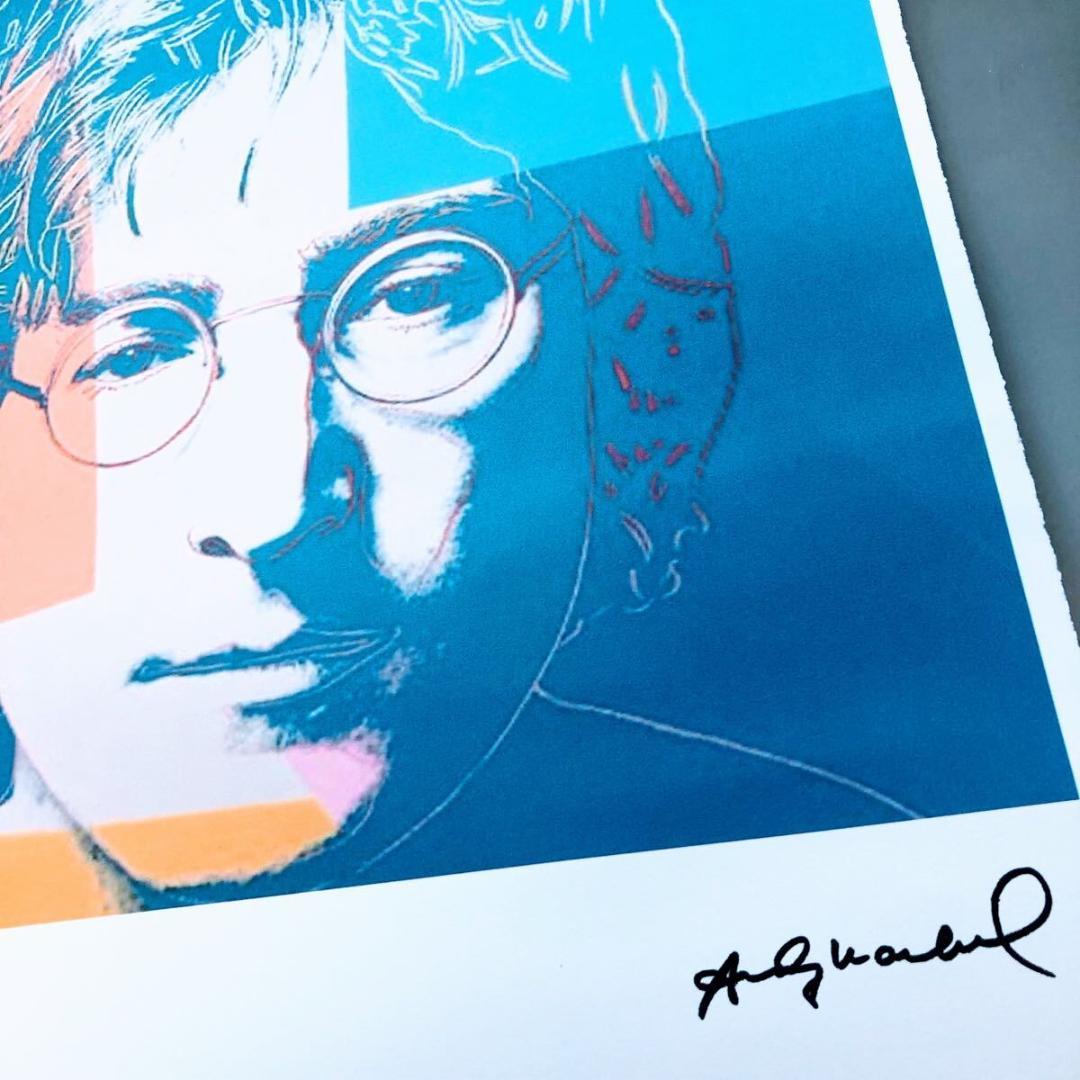 ＃3895 アンディ ウォーホル リトグラフ ジョンレノン 世界 100枚 限定