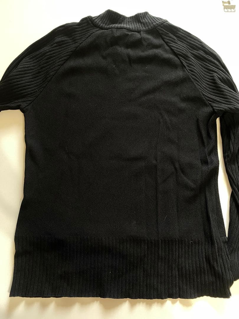 CLARK&LONA ブラック ハイネックセーター