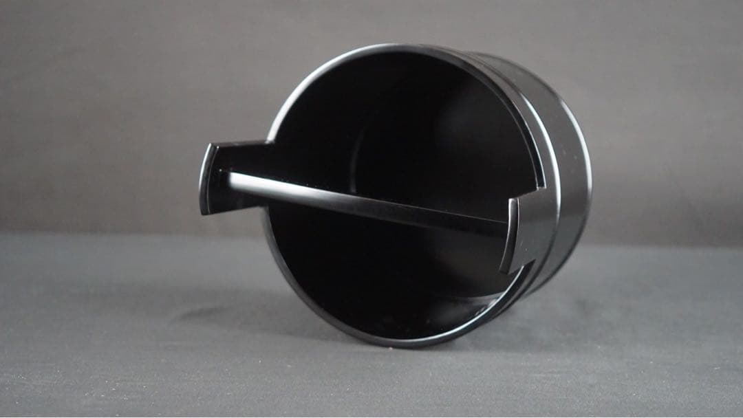 塗師 川瀬表完 作 真塗 手桶水指 共箱 茶道具