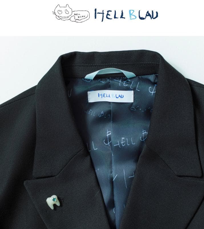 ano ／ あのちゃん HELL BLAU テーラードジャケット（BLACK）