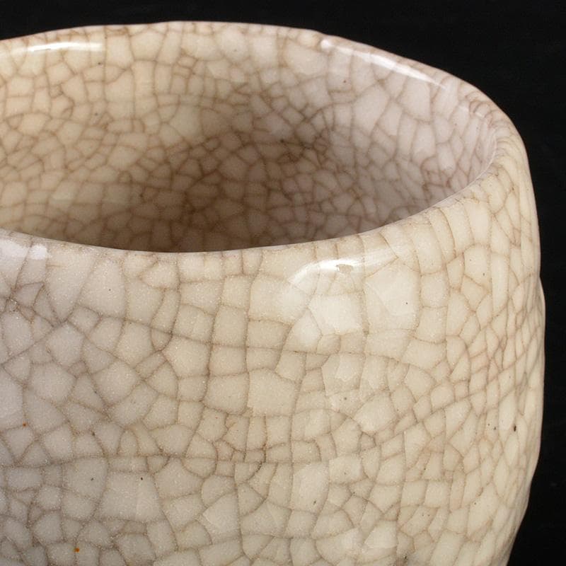 茶道具　瀬戸焼　志野焼　窯神焼　加藤春武作　絵志野茶碗　時代箱　N　6689