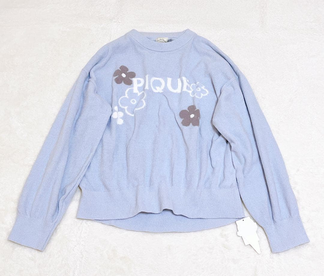 新品タグ付きgelato pique エアモコフラワーロゴジャガード 上下セット