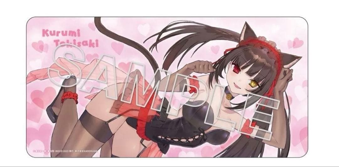 デート・ア・バレット 原作版 時崎狂三 猫耳ver. ラバーマット