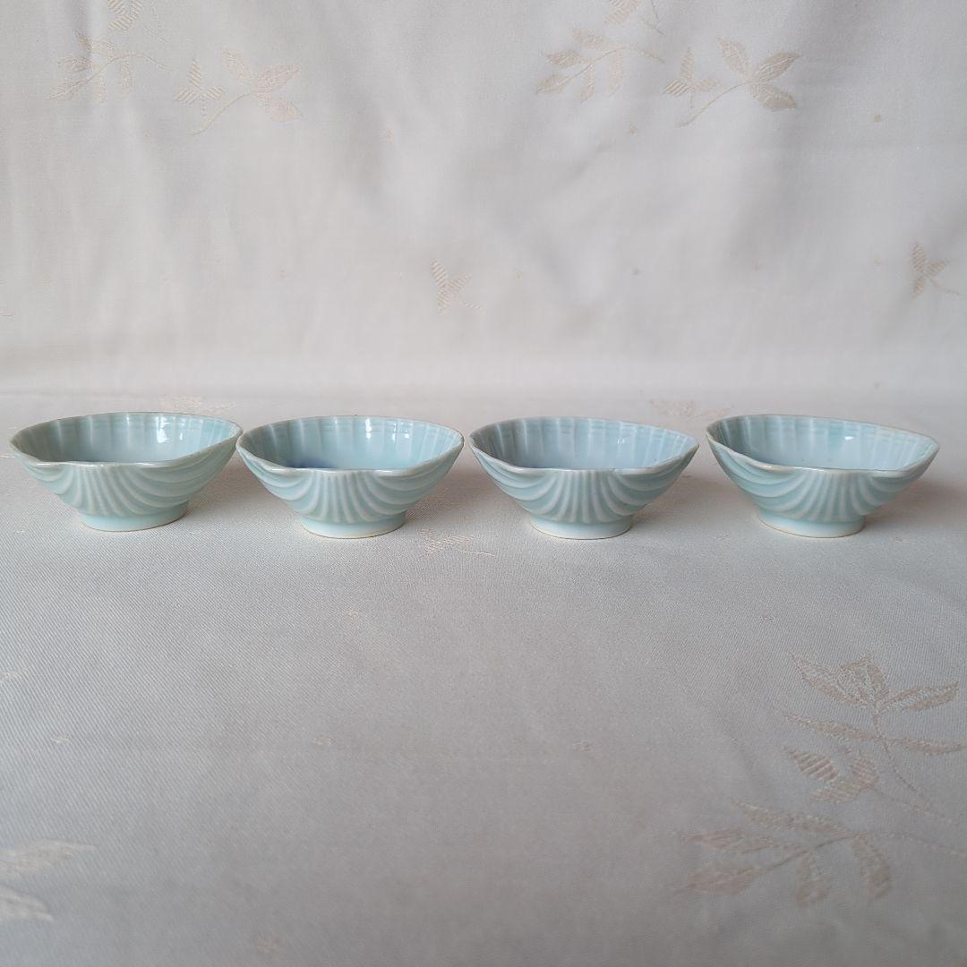 古伊万里 染付 豆皿 4個 蛤型